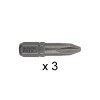 Насадка (бита) крестообразная PH2 25 мм BOSCH в розничн. упак. (3 шт.)