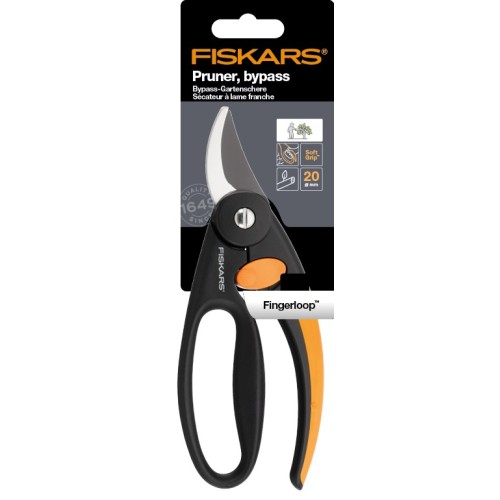 Секатор плоскостной с петлёй д/пальцев Fingerloop Fiskars