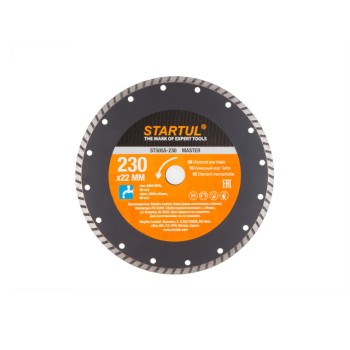 Алмазный круг 230х22 мм универс. Turbo MASTER STARTUL