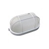 Светильник овал/белый/решетка 100Вт, IP54 (НБП 04-100-002) Юпитер