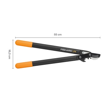 Сучкорез плоскостной L74 FISKARS PowerGear с загнутыми лезвиями средний