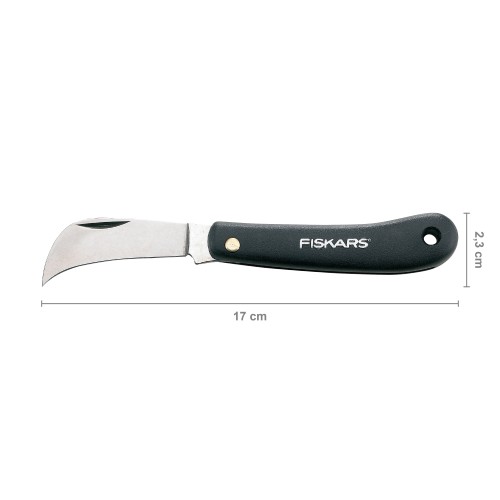 Нож садовый изогнутый для прививок FISKARS