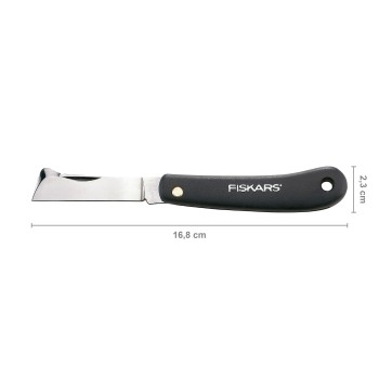 Нож садовый плоский для прививок FISKARS