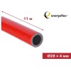 Теплоизоляция для труб ENERGOFLEX SUPER PROTECT красная 28/4-11м