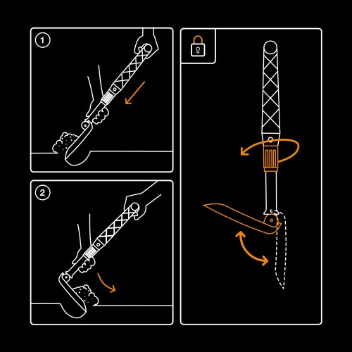 Лопата складная FISKARS