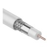Кабель RG-6U (75 Ом), CCS/Al/Al 32 % (бухта 100 м) белый PROconnect LIGHT