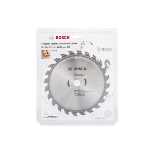 Диск пильный 190х20 мм 24 зуб. по дереву ECO WOOD BOSCH