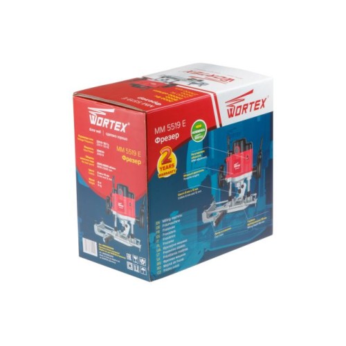 Фрезер вертикальный WORTEX MM 5519 E + аксессуары 2000 Вт, цанга 8/12 мм, 8000-23000 об/мин