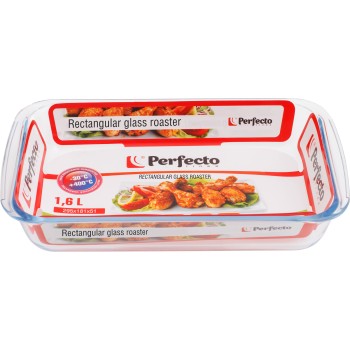 Форма из жаропрочного стекла, 1.6 л, прямоугольная, 295х176х51 мм, PERFECTO LINEA