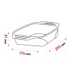 Форма из жаропрочного стекла, 1.6 л, прямоугольная, 295х176х51 мм, PERFECTO LINEA