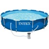 Каркасный бассейн Metal Frame, круглый, 366х76 см + фильтр-насос 220 В, INTEX