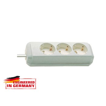 Удлинитель 1.5м (3 роз., 3.3кВт, с/з, ПВС) белый Brennenstuhl Eco-Line