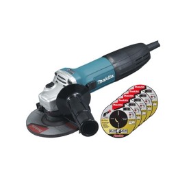 Одноручная углошлифмашина MAKITA GA 5030 X3 + 5 отрезных кругов