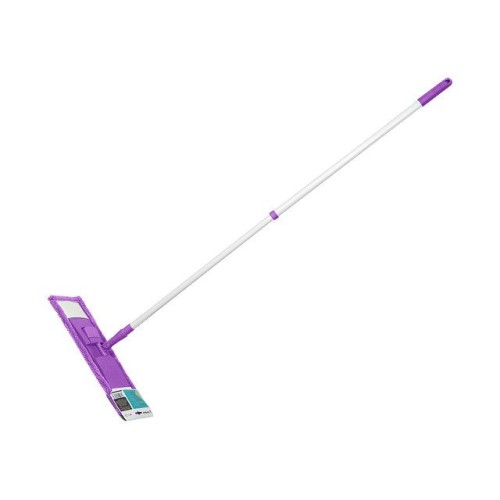 Швабра для пола с насадкой из микрофибры, фиолетовая, PERFECTO LINEA