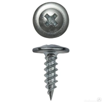 Саморез 4.2х75 мм с прессшайбой, цинк, острый (50 шт в пласт. конт.) STARFIX