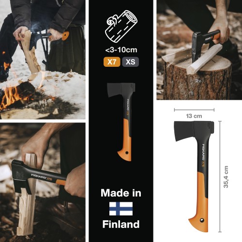 Топор универсальный X7 XS FISKARS