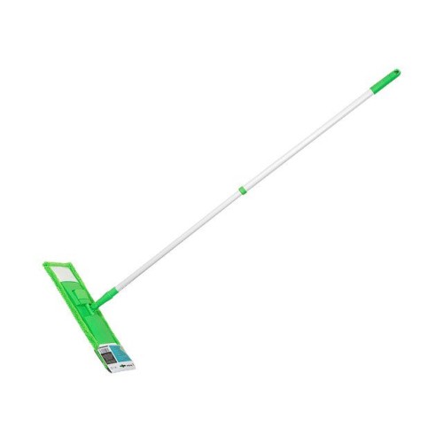 Швабра для пола с насадкой из микрофибры, зеленая, PERFECTO LINEA