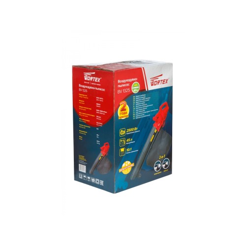 Воздуходувка электрическая WORTEX BV 1325 2500 Вт, макс.объем 792 м3/ч, макс.скор. 75 м/с