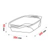 Форма из жаропрочного стекла, 2.2 л, прямоугольная, 345х206х52 мм, PERFECTO LINEA
