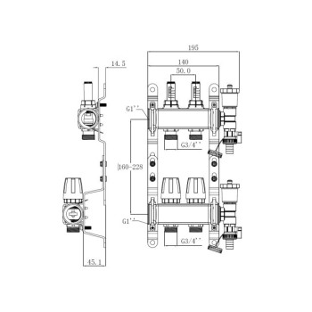 Коллекторная группа AVE136, 2 вых. AV Engineering