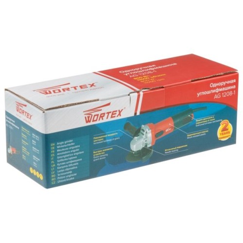 Одноручная углошлифмашина WORTEX AG 1208-1 800 Вт, 125 мм