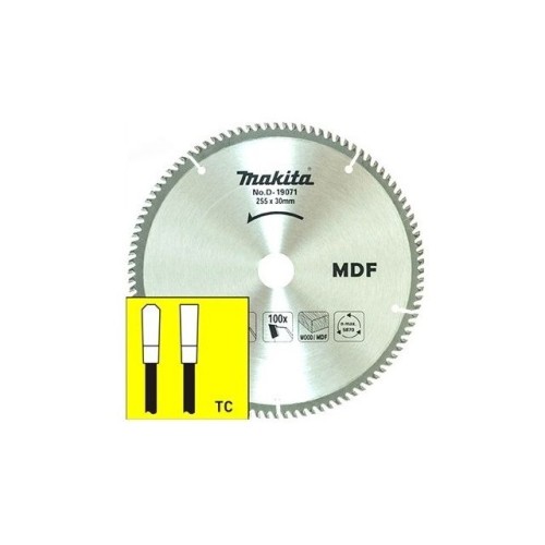 Диск пильный 255х30 мм 100 зуб. по дереву MDF MAKITA