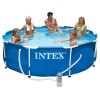 Каркасный бассейн Metal Frame, круглый, 305х76 см + фильтр-насос 220 В, INTEX
