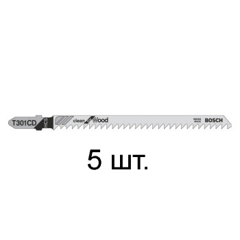 Пилка лобз. по дереву T301CD (5 шт.) BOSCH