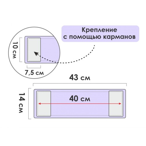 Сменная насадка для швабры из микрофибры, фиолетовая, PERFECTO LINEA