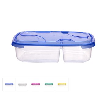 Контейнер пласт. прямоуг. 0.5 л + 0.3 л, с крышкой, Frigo Plus, DRINA