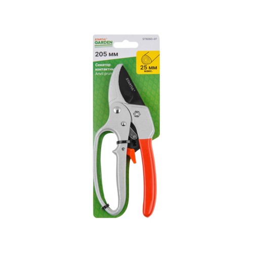 Секатор контактный с храповым механизмом STARTUL GARDEN (ST6093-07)