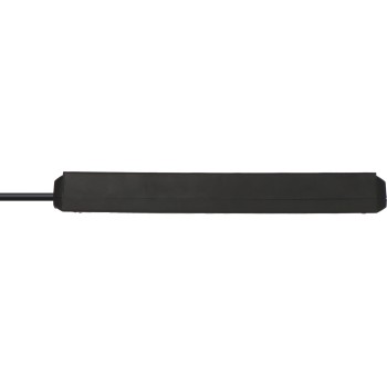 Удлинитель 1.5м (6 роз., 3.3кВт, с/з, ПВС) черный Brennenstuhl Eco-Line