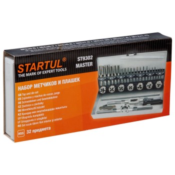 Набор метчиков и плашек 32 пр. STARTUL MASTER (ST9302)