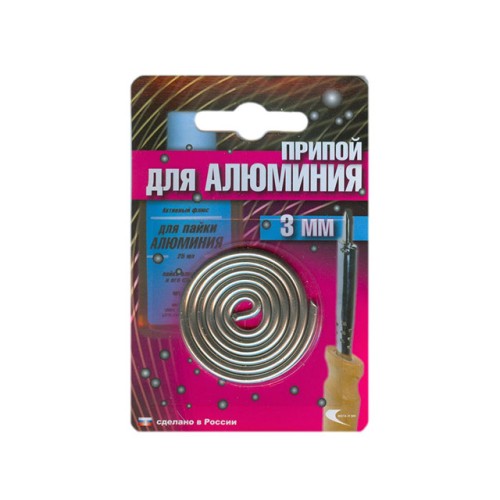 Припой AL-220 спираль ф3мм для низкотемп. пайки алюминия