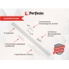 Сушилка для белья потолочная алюминиевая 1,5 м, 5 стержней,  белая, PERFECTO LINEA