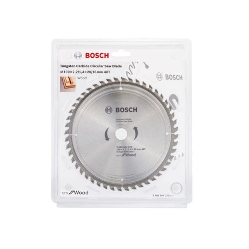 Диск пильный 190х20 мм 48 зуб. по дереву ECO WOOD BOSCH