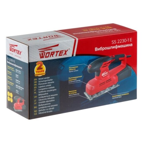 Виброшлифмашина WORTEX SS 2230-1 Е 300 Вт, 90х187 мм