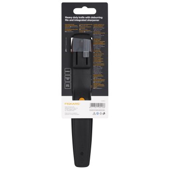 Нож для тяжелых работ с точилкой FISKARS