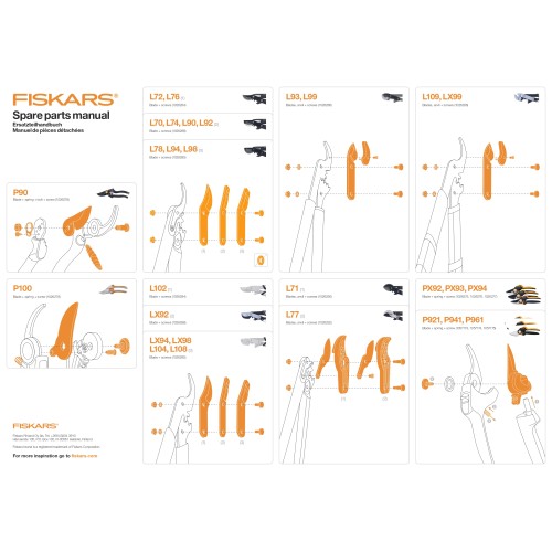 Лезвие запасное FISKARS для секаторов