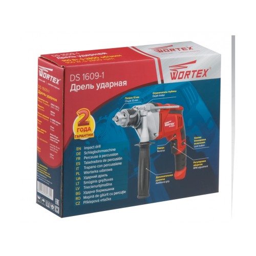 Дрель ударная WORTEX DS 1609-1 900 Вт