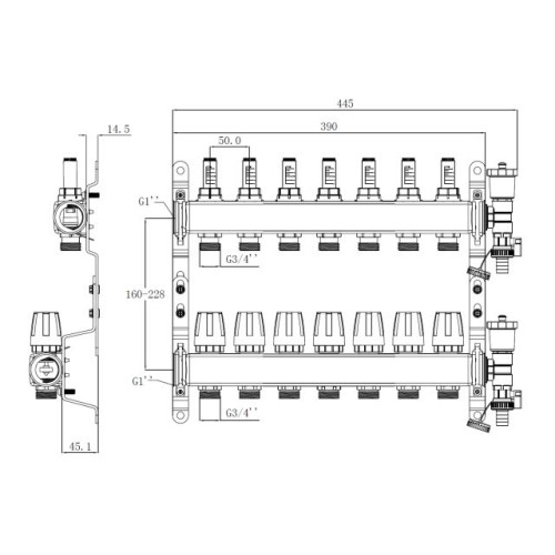 Коллекторная группа AVE136, 7 вых. AV Engineering