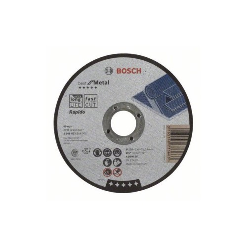 Круг отрезной 125х1.0x22.2 мм для металла Best BOSCH