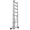 Лестница алюм. 3-х секц. 202/475/215см 3х8 ступ., 9,2кг PRO STARTUL (ST9944-08)