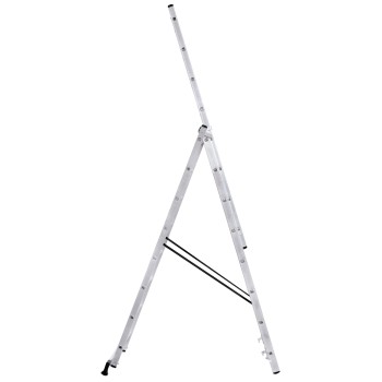 Лестница алюм. 3-х секц. 202/475/215см 3х8 ступ., 9,2кг PRO STARTUL (ST9944-08)