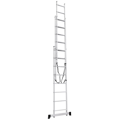 Лестница алюм. 3-х секц. 202/475/215см 3х8 ступ., 9,2кг PRO STARTUL (ST9944-08)