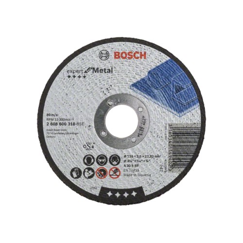 Круг отрезной 115х2.5x22.2 мм для металла Expert BOSCH