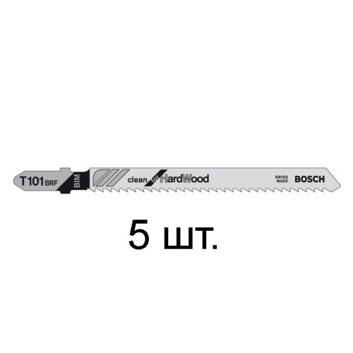 Пилка лобз. по дереву/ламинату T101BRF (5 шт.) BOSCH