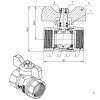 Кран шаровый 1/2