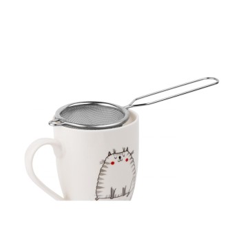 Ситечко с ручкой из нерж.стали, диам.7см,  PERFECTO LINEA