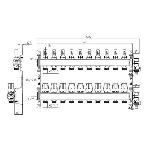 Коллекторная группа AVE136, 10 вых. AV Engineering
